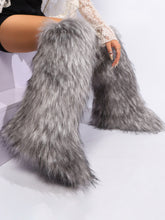 Y2K Fur Winter Knee-High Snow Boots