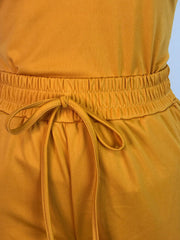 2 Piece Sleeveless Solid Color Tank Top Pants Set