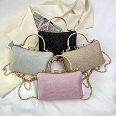 Elegant Hand Bag with Chain Shoulder Strap