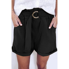 High Elastic Waist Shorts with Pockets in 3 Colors S-XL