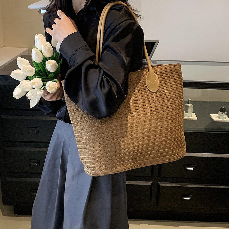 Woven Beach Bag Tote in 4 Colors