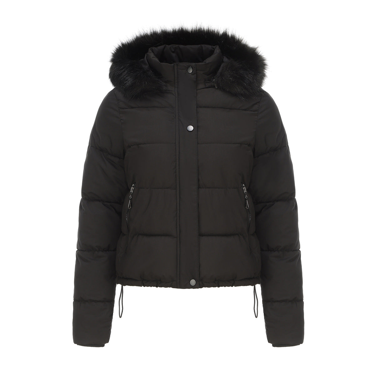 Bubble Jacket with Detachable Hood and Pockets