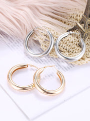 Minimalist Geometric Circle Earings