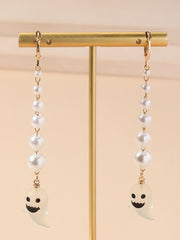Halloween Pearl Ghost Earrings