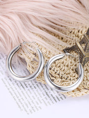 Minimalist Geometric Circle Earings