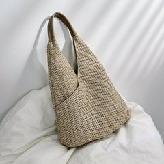 Woven Straw Tote Hand Bag in 3 Colors