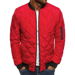 Einfarbige Herrenjacke mit Reißverschluss in 6 Farben S-3XL