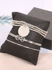 Minimalist Knotted Beaded Bracelet