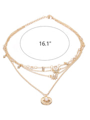 Bohemian Diamond Starlight Multilayer Necklace