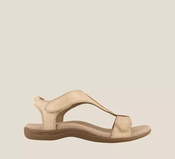 Roman Sandals with Velcro Strap and Arch Support