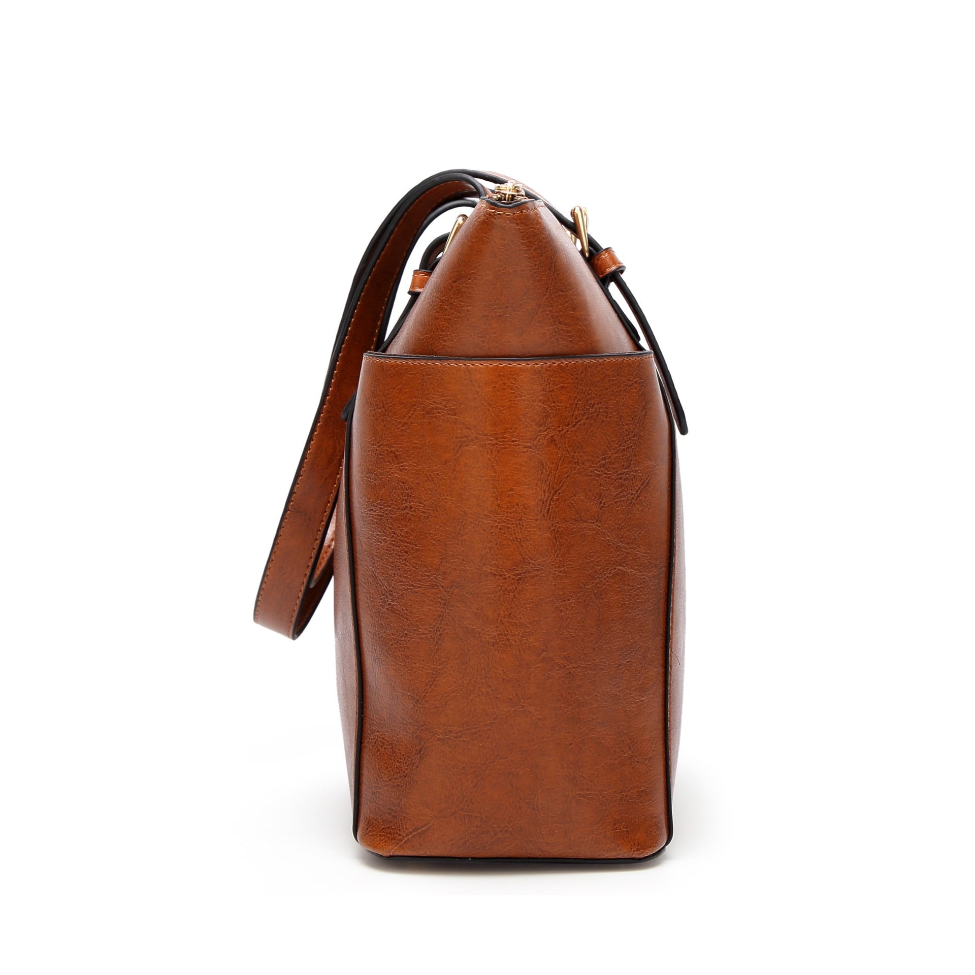 Oil Wax Large Capacity Shoulder Bag