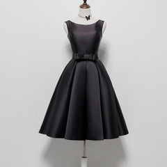 Robe noire élégante dos nu style Hepburn, tailles S à XXXL