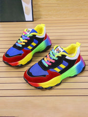 Gradient Colorful Platform Sneaker