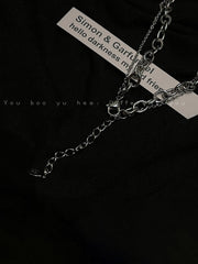 Double Layer Chain Necklaces