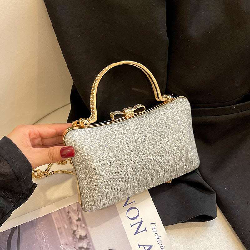 Elegant Hand Bag with Chain Shoulder Strap