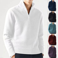 Thick Half-Zip Long Sleeve Men's Sweater
