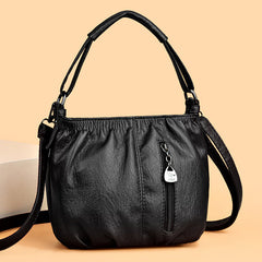 Retro Pleated Hand Shoulder Bag in 7 Colors