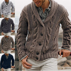 Men's Knit Cardigan Sweater in 4 Colors S-XXL