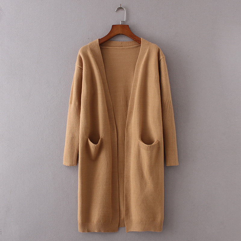 Long Sleeve Knit Cardigan with Pockets