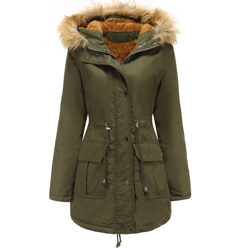 Hooded Fur Lined Warm Winter Jacket in 3 Colors S-4XL