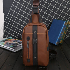 Men's PU Leather Messenger Bag