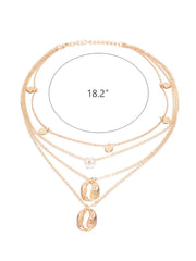 Casual Shell Pearl Multilayer Necklace