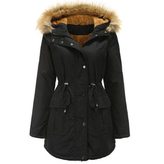 Hooded Fur Lined Warm Winter Jacket in 3 Colors S-4XL