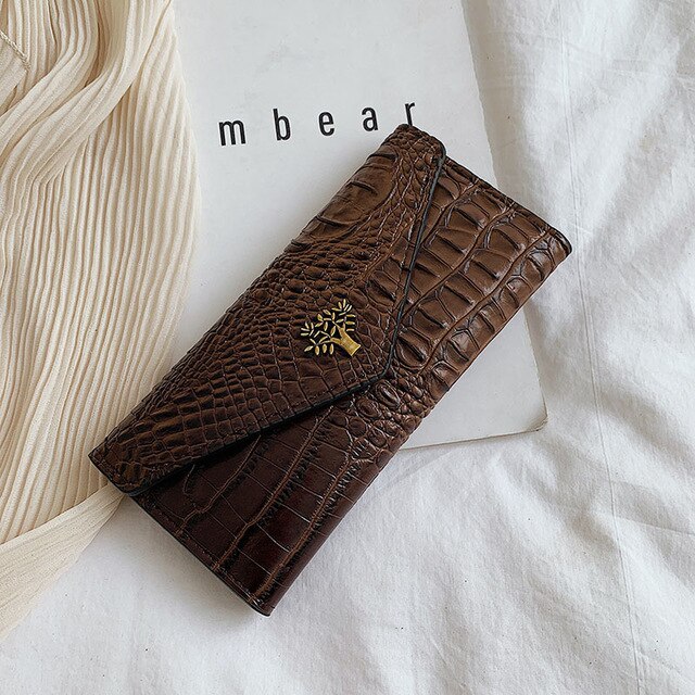Crocodile Pattern Clutch in 5 Colors