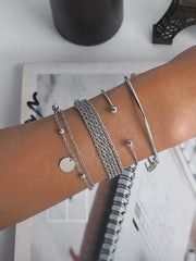 Minimalist Tassel Multilayer Chain Bracelets