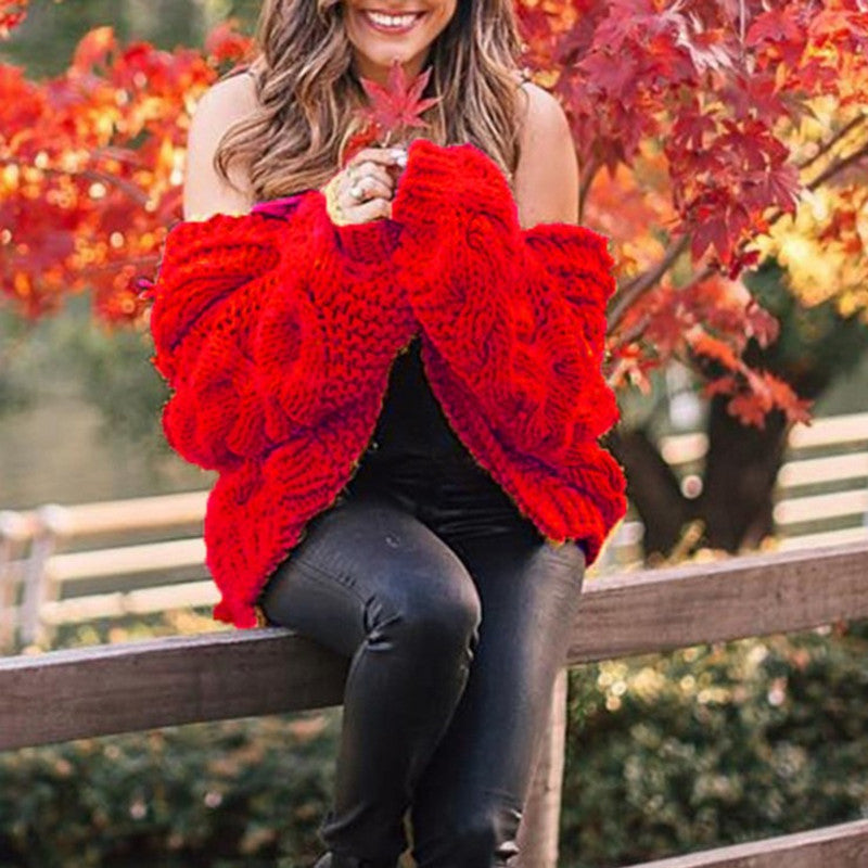 Hooded Twist Knit Cardigan Jacket in 5 Colors S-XL