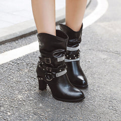 Fashion Martin Boots with Rhinestones in 5 Colors
