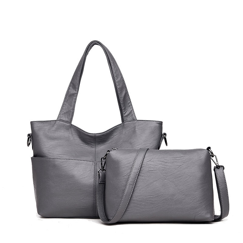 Two Piece Hand And Shoulder Messenger Bag Set in 6 Colors