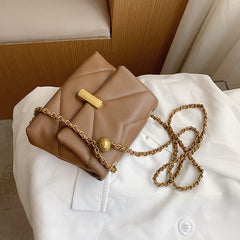 Shoulder Bag with Chain Strap in 4 Colors