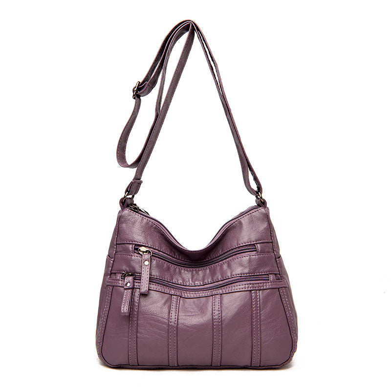 Soft Leather Messenger Bag in 7 Colors
