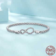 Sterling Silver Infinite Loop Bracelet
