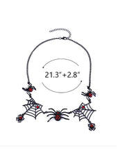 Halloween Spider Web Necklaces