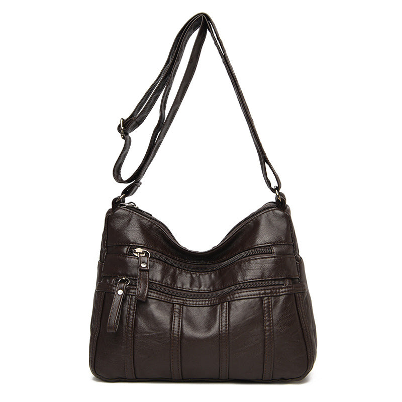 Soft Leather Messenger Bag in 7 Colors