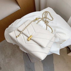 Shoulder Bag with Chain Strap in 4 Colors