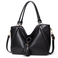 Crossbody Tote Bag with Tassel in 3 Colors