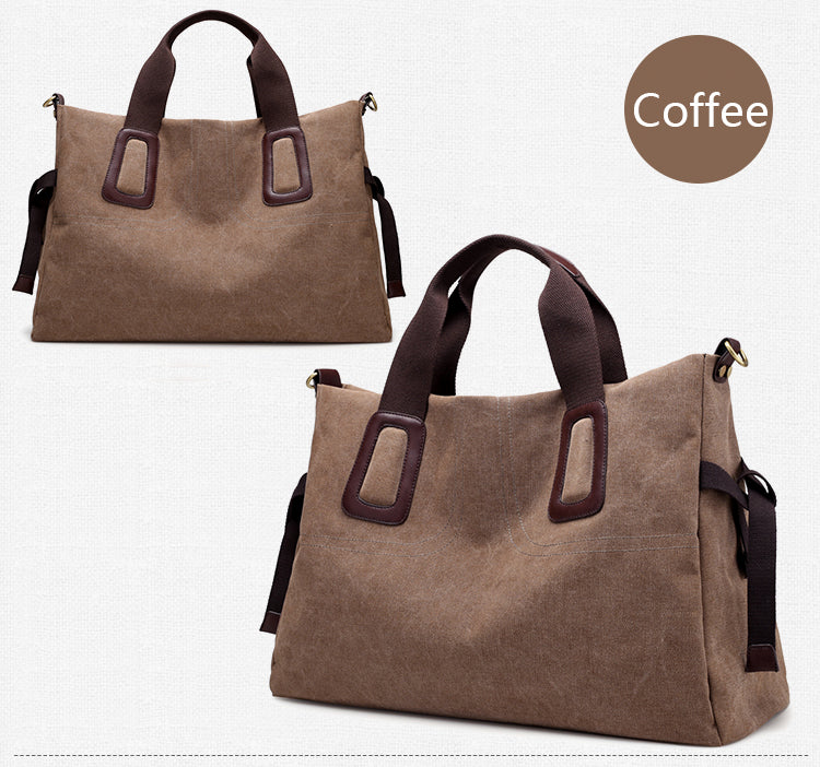 Large Capacity Canvas Hand Shoulder Tote Bag in 5 Colors