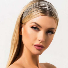Multi-Layered Rhinestone Hair Band