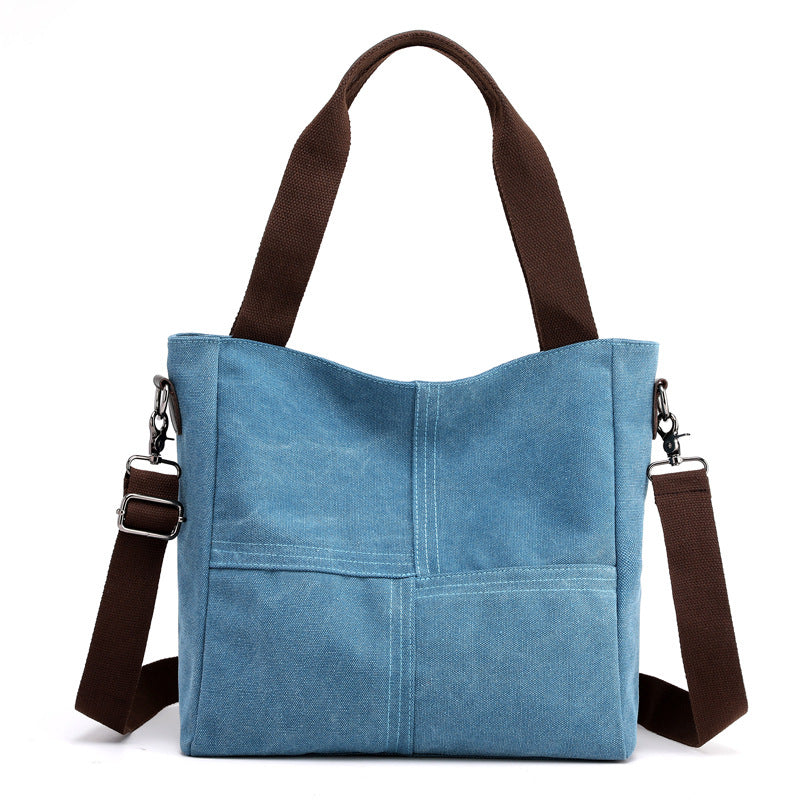 Canvas Crossbody Bag with Adjustable Shoulder Strap
