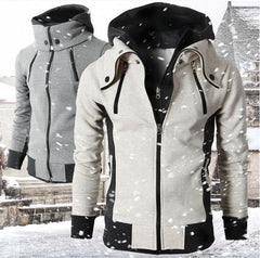 Herren-Sweatshirtjacke mit Reißverschluss und Kapuze in 4 Farben S-XXXL 