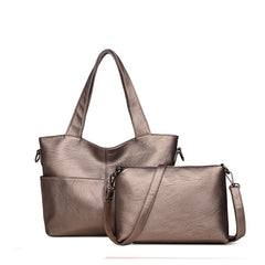 Two Piece Hand And Shoulder Messenger Bag Set in 6 Colors