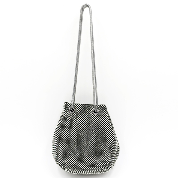Glitter Hand Shoulder Evening Bag in 3 Colors