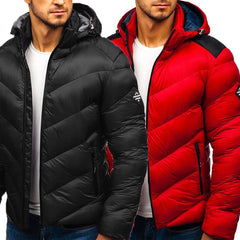 Men's Long Sleeve Hooded Puffer Jacket