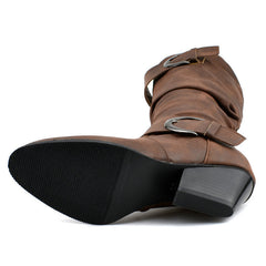 Martin Boots with Thick Heel in 3 Colors