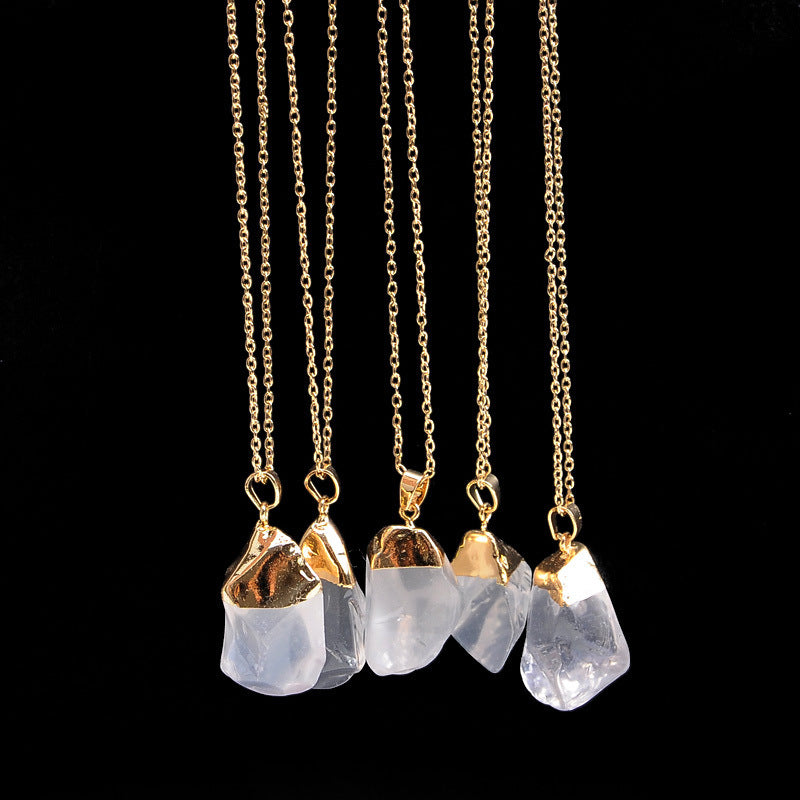 Necklace with Crystal Pendant in 9 Colors