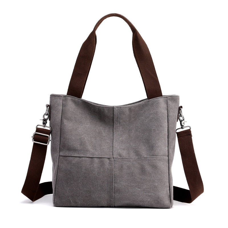Canvas Crossbody Bag with Adjustable Shoulder Strap