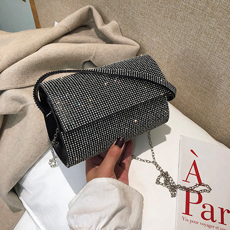 Sparkly Hand Shoulder Evening Bag in 4 Colors